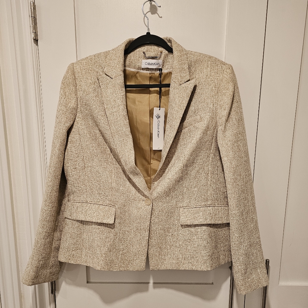 Calvin Klein Blazer Dressy Jacket Size 14 NWT